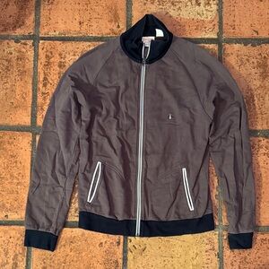 Original Penguin Brown Bomber Jacket with Black Trim